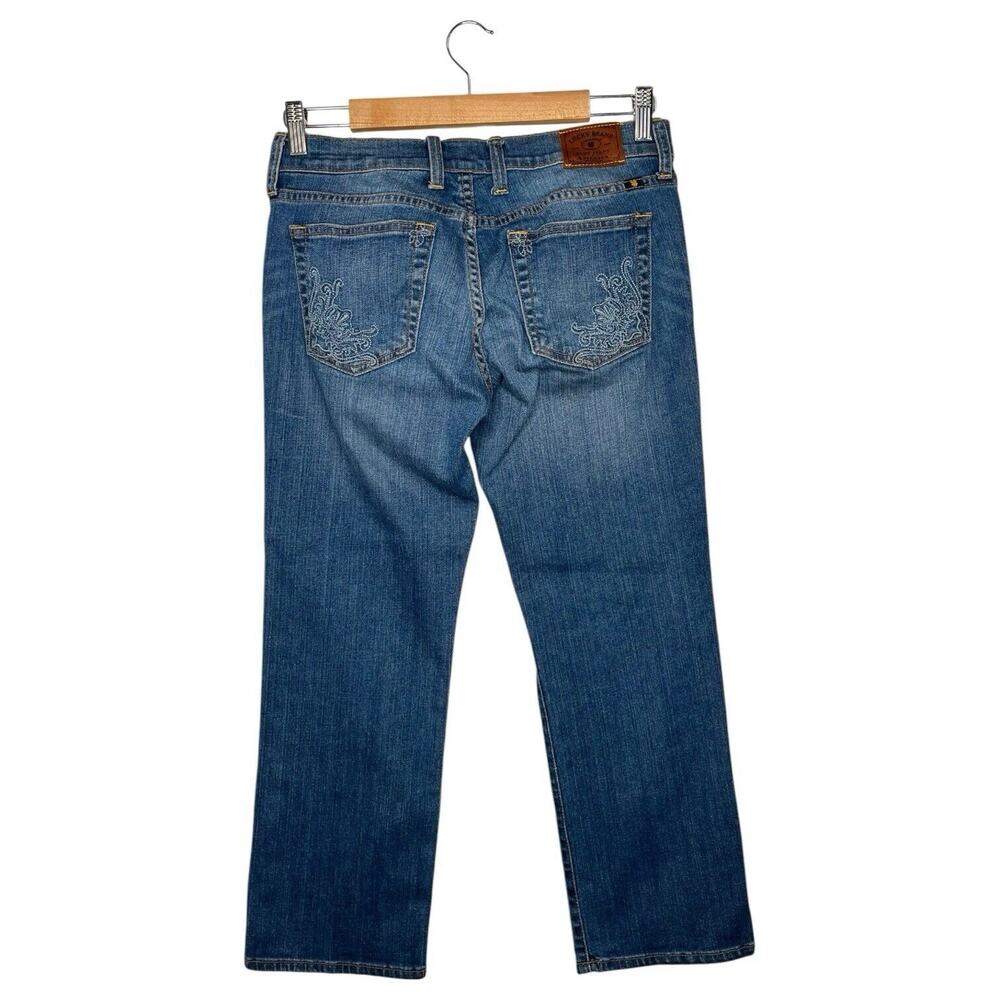 Lucky Brand Jeans Womens 4 Blue Cropped Sweet N Crop Denim Boho Festival 7W11249 - Picture 3 of 12